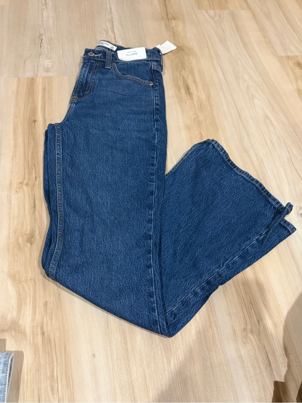 Abercrombie & Fitch Dark Blue High-Rise Jeans